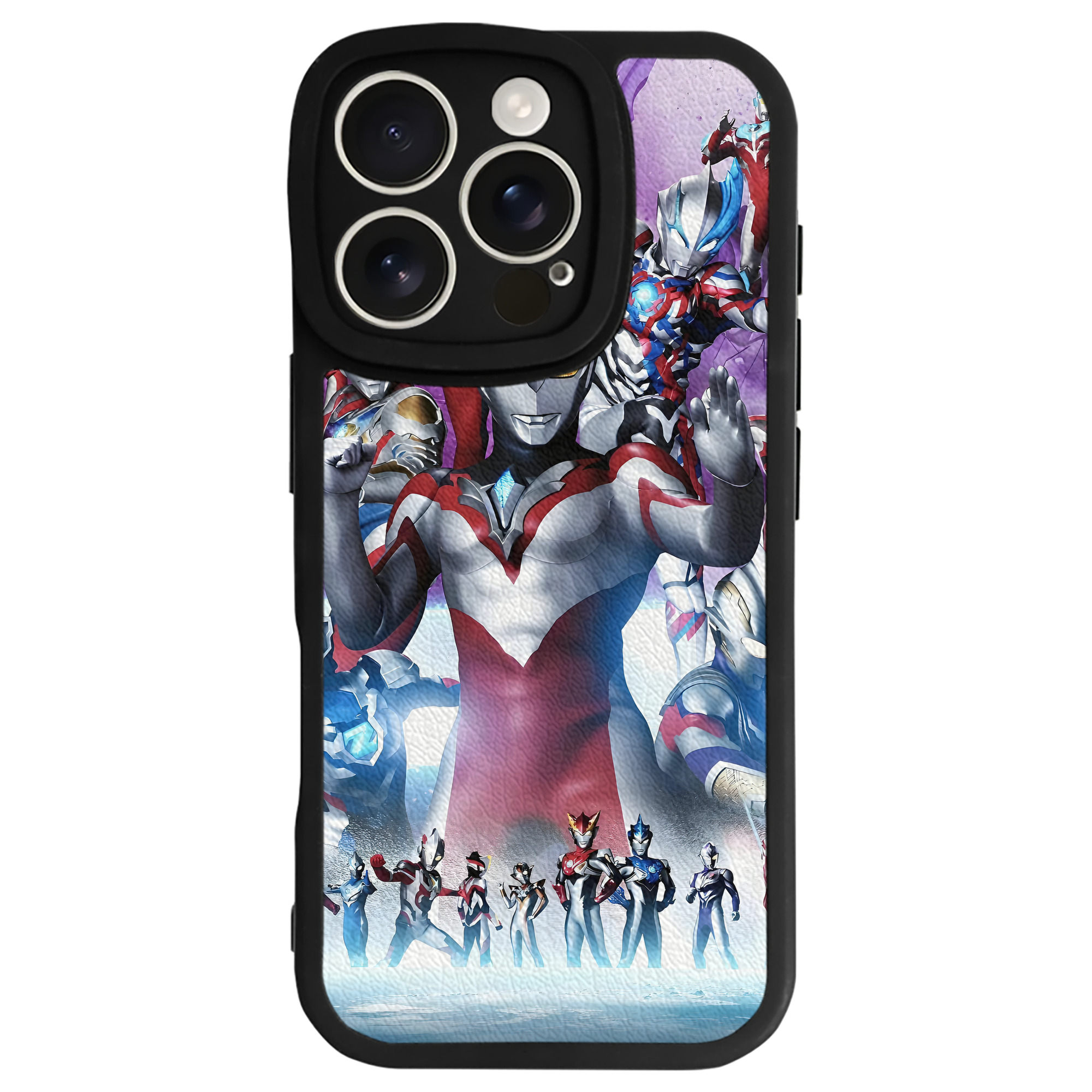 （画像用） ウルトラマン Ultraman 【iPhone 16シリーズ対応】シリコンスマホケース（レザー調） 材質：シリコン